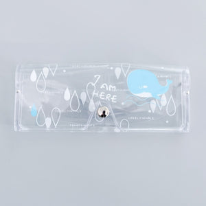 Cartoon Cute Travel Women Transparent PVC Eye Glasses Box Bag Case Protection Carry Box Eyewear Accessoires