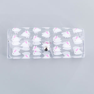 Cartoon Cute Travel Women Transparent PVC Eye Glasses Box Bag Case Protection Carry Box Eyewear Accessoires