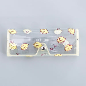 Cartoon Cute Travel Women Transparent PVC Eye Glasses Box Bag Case Protection Carry Box Eyewear Accessoires