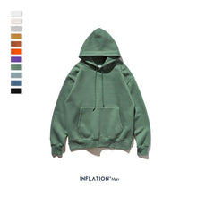 Load image into Gallery viewer, INFLATION 2019 Autumn Mens Thick Fleece Hoodies Hip Hop Pure Hoodies Thick Velvet Fabrics Winter Hoodies For Men Women 167W17