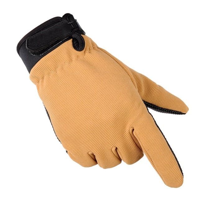 Mens Tactical Gloves Lightweight Breathable Riding Gloves Non-slip Wearable Full Finger and Half Finger Gloves