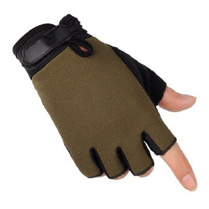 Mens Tactical Gloves Lightweight Breathable Riding Gloves Non-slip Wearable Full Finger and Half Finger Gloves