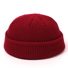 Load image into Gallery viewer, Winter Knit Mens Hat Skullcap Men Beanie Hat Winter Short Brimless Baggy Melon Cap Docker Fisherman Knitted Hat Women