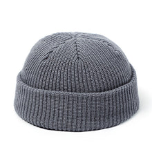 Load image into Gallery viewer, Winter Knit Mens Hat Skullcap Men Beanie Hat Winter Short Brimless Baggy Melon Cap Docker Fisherman Knitted Hat Women