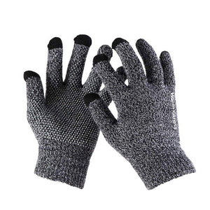 1Pair Men Thicken Knitted Gloves For Phone Screen Male Winter Autumn Warm Wool Cashmere Solid Gloves Men Mitten Business Gloves