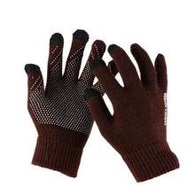 Load image into Gallery viewer, 1Pair Men Thicken Knitted Gloves For Phone Screen Male Winter Autumn Warm Wool Cashmere Solid Gloves Men Mitten Business Gloves