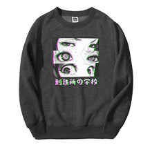 Load image into Gallery viewer, Japan Anime Prison School Eyes Sad Men Sweatshirt Hoodies 2019 Spring Winter Hot Sale Casual Loose Fit Hip Hop Fashoin Pullover