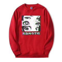 Load image into Gallery viewer, Japan Anime Prison School Eyes Sad Men Sweatshirt Hoodies 2019 Spring Winter Hot Sale Casual Loose Fit Hip Hop Fashoin Pullover