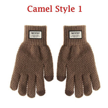 Load image into Gallery viewer, 1Pair Men Thicken Knitted Gloves For Phone Screen Male Winter Autumn Warm Wool Cashmere Solid Gloves Men Mitten Business Gloves