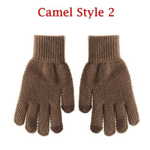 Load image into Gallery viewer, 1Pair Men Thicken Knitted Gloves For Phone Screen Male Winter Autumn Warm Wool Cashmere Solid Gloves Men Mitten Business Gloves