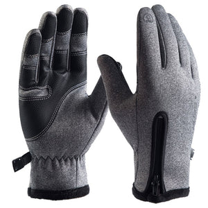 Waterproof Winter Warm Gloves Windproof Outdoor Gloves Thicken Warm Mittens Touch Screen Gloves Unisex Men Sports Glove #4