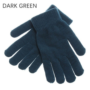 1Pair Men Thicken Knitted Gloves For Phone Screen Male Winter Autumn Warm Wool Cashmere Solid Gloves Men Mitten Business Gloves