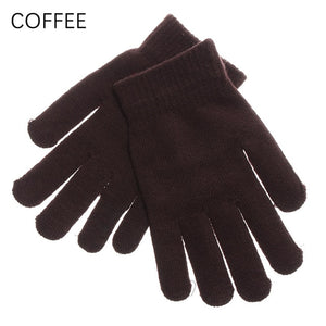 1Pair Men Thicken Knitted Gloves For Phone Screen Male Winter Autumn Warm Wool Cashmere Solid Gloves Men Mitten Business Gloves