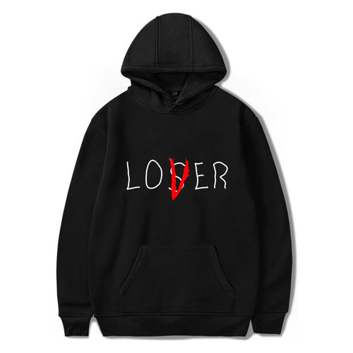 Lover Loser Printed Hoodie Vintage Vogue Ullzang Mens Hodies Autumn Winter Hoodies Sweatshirt Fleece Street Hoodys for Women Men