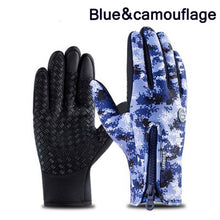 Load image into Gallery viewer, Winter Warm Ski Mens Gloves Women Cycling Touch Screen Waterproof Splash-proof Windproof Fashion Black Gloves Ladies Non-Slip