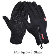 Load image into Gallery viewer, Winter Warm Ski Mens Gloves Women Cycling Touch Screen Waterproof Splash-proof Windproof Fashion Black Gloves Ladies Non-Slip