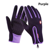 Load image into Gallery viewer, Winter Warm Ski Mens Gloves Women Cycling Touch Screen Waterproof Splash-proof Windproof Fashion Black Gloves Ladies Non-Slip