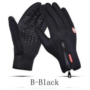 Winter Warm Touch Screen Man Gloves Ski Lady Waterproof Rain-proof Fashion Outdoor Windproof Riding Zipper Sports Gloves Women