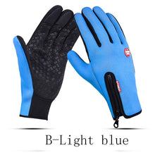 Load image into Gallery viewer, Winter Warm Touch Screen Man Gloves Ski Lady Waterproof Rain-proof Fashion Outdoor Windproof Riding Zipper Sports Gloves Women