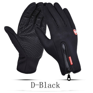 Winter Warm Touch Screen Man Gloves Ski Lady Waterproof Rain-proof Fashion Outdoor Windproof Riding Zipper Sports Gloves Women