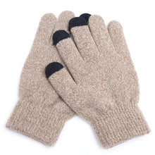 Load image into Gallery viewer, Winter Touch Screen Gloves Women Men Warm Stretch Knit Mittens Imitation Wool Full Finger Guantes Female Crochet Luvas Thicken