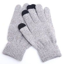 Load image into Gallery viewer, Winter Touch Screen Gloves Women Men Warm Stretch Knit Mittens Imitation Wool Full Finger Guantes Female Crochet Luvas Thicken